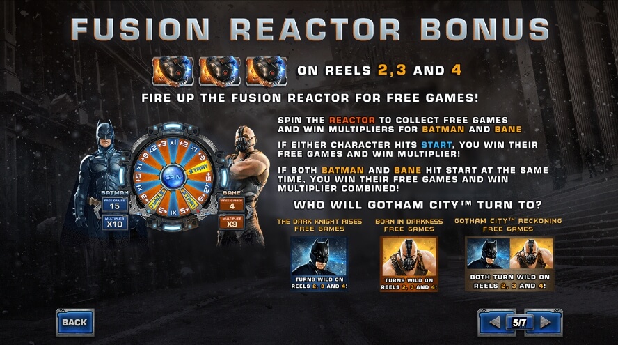 the dark knight rises slot machine detail image 4