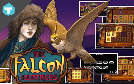 the-falcon-huntress-thunderkick-slot-game-logo the falcon huntress slot machine online