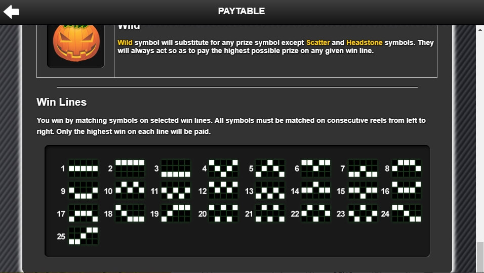 halloween horrors slot slot machine detail image 1