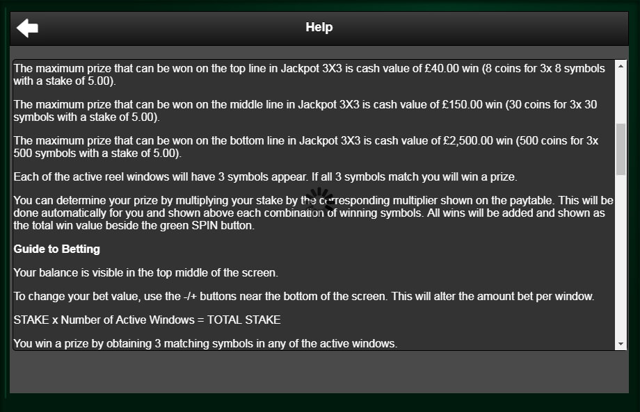 jackpot 3×3 slot machine detail image 1