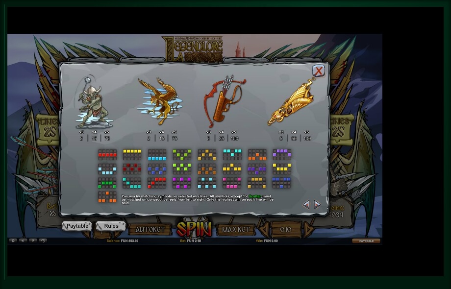 legendlore slot machine detail image 0
