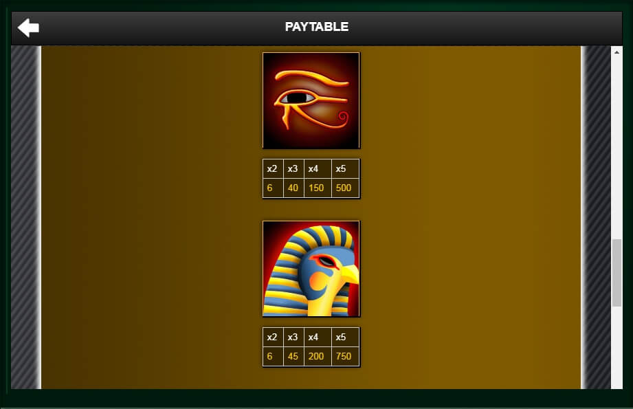 treasure of the pyramids slot slot machine detail image 5