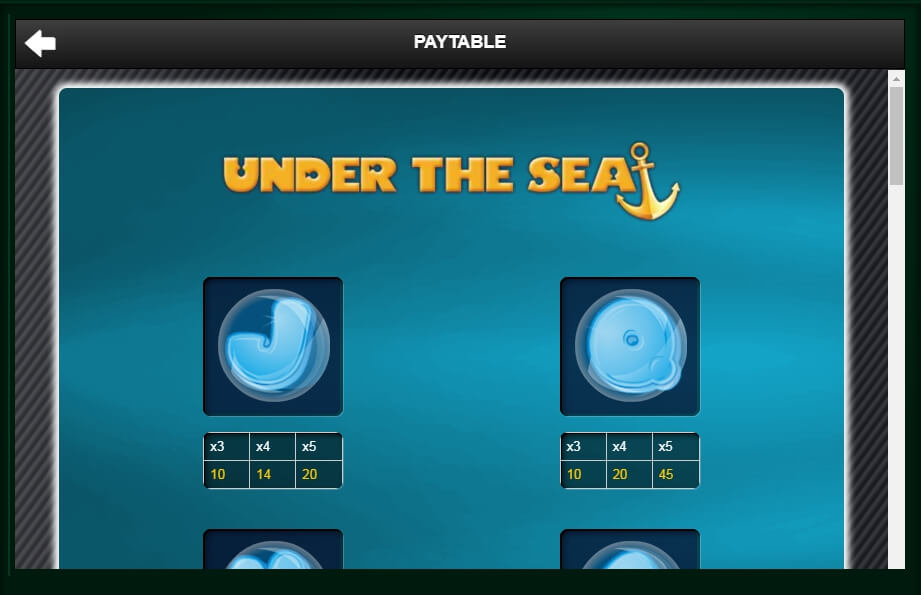 under the sea slot slot machine detail image 3