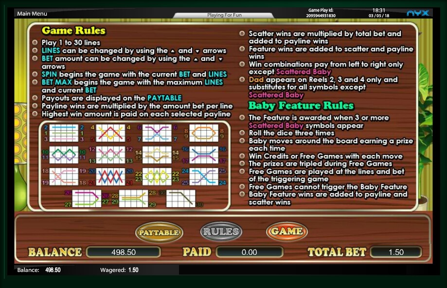 dads day in slot slot machine detail image 0