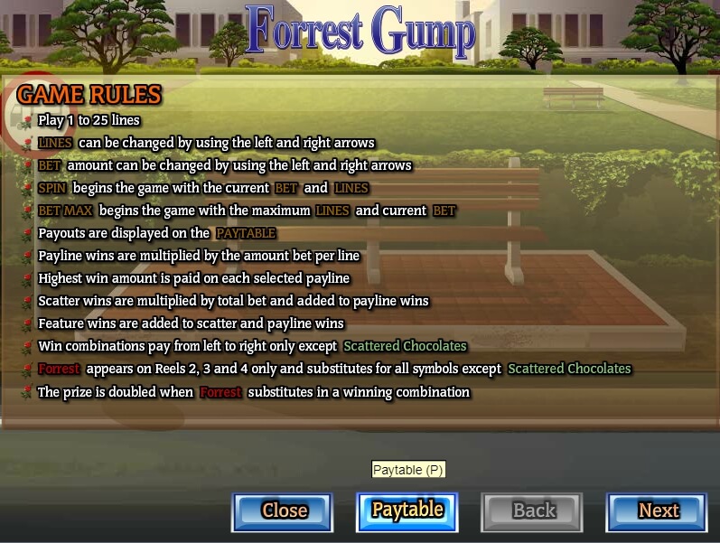 forrest gump slot slot machine detail image 1