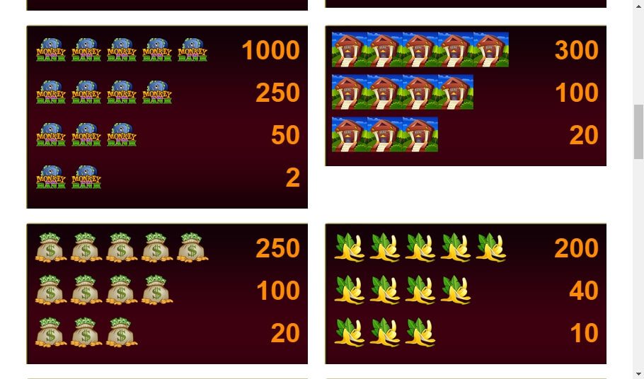 monkey in the bank slot slot machine detail image 2