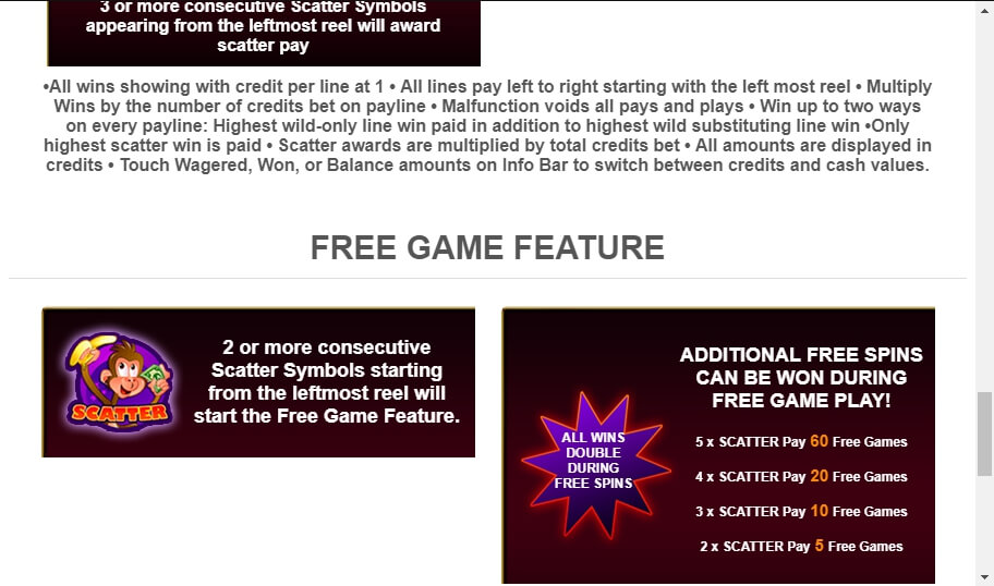 monkey in the bank slot slot machine detail image 1