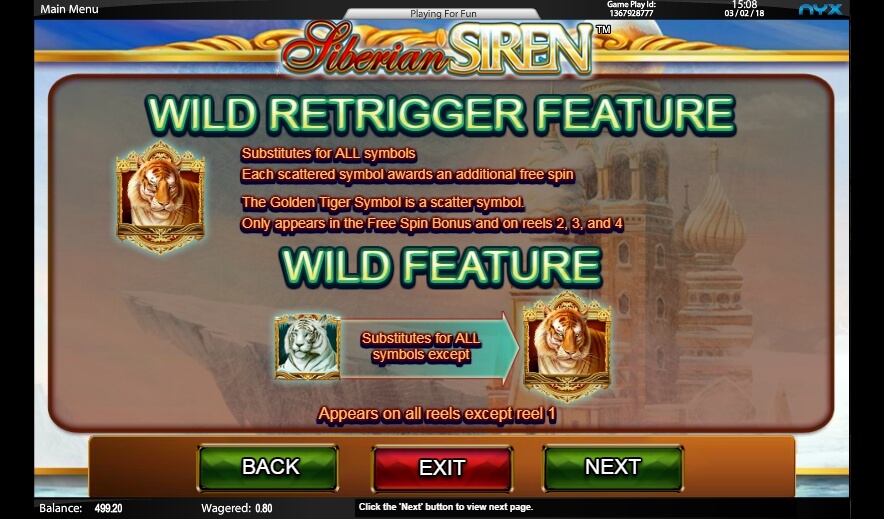 siberian siren slot slot machine detail image 4