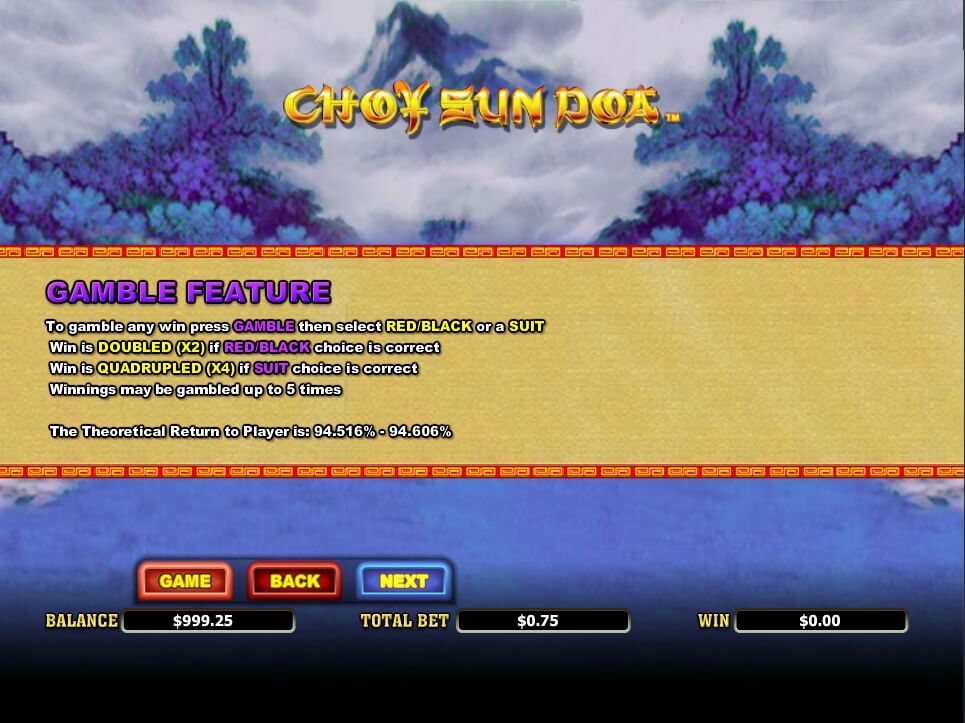 choy sun doa slot slot machine detail image 3