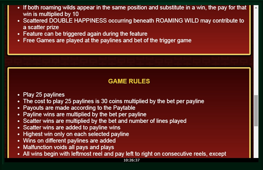 double happiness slot machine detail image 2