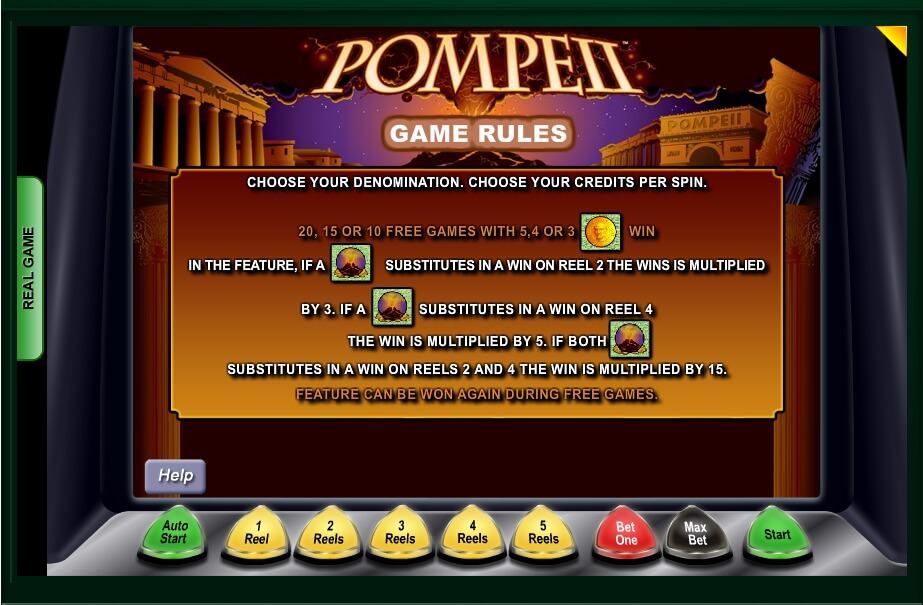 Play pompeii slot online