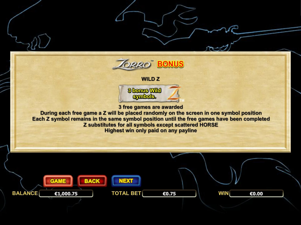 zorro slot slot machine detail image 3