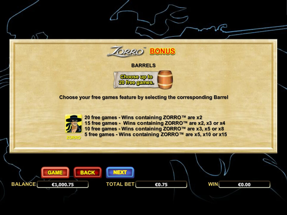 zorro slot slot machine detail image 1