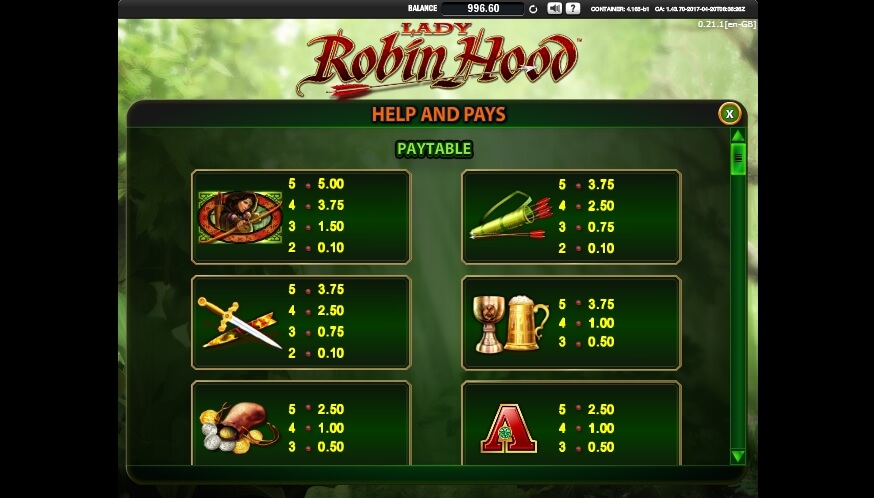 lady robin hood slot slot machine detail image 5