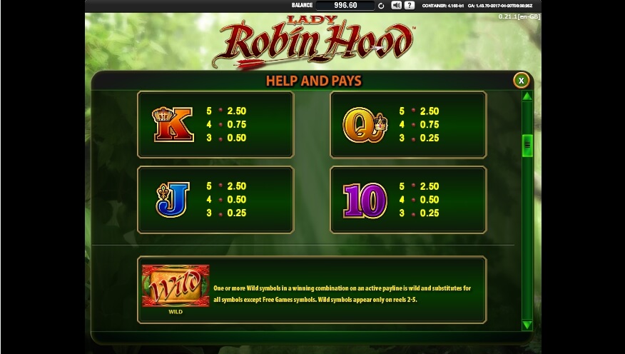 lady robin hood slot slot machine detail image 6