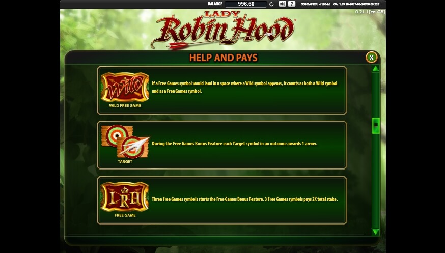 lady robin hood slot slot machine detail image 7