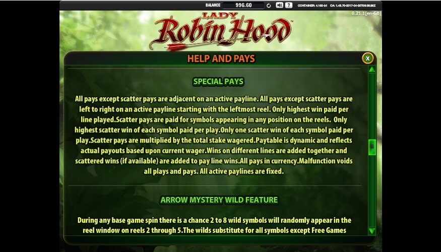 lady robin hood slot slot machine detail image 4