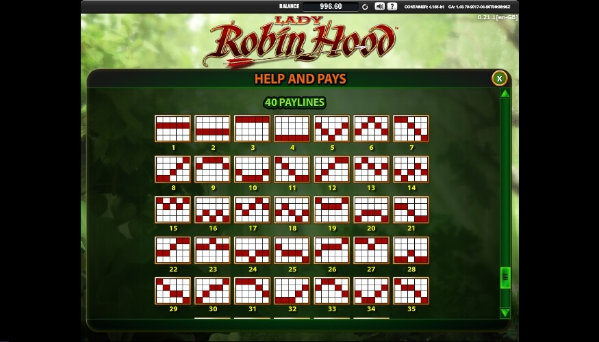 lady robin hood slot slot machine detail image 3