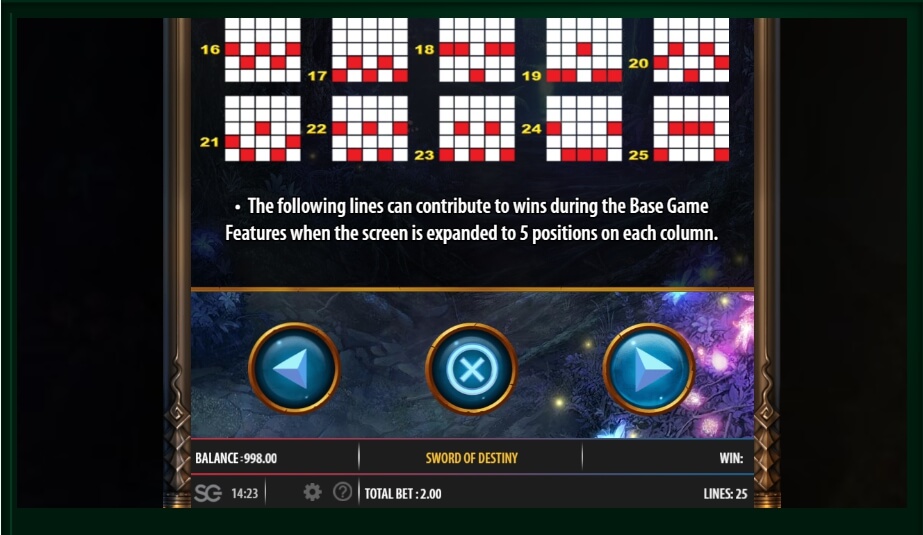 sword of the destiny slot machine detail image 7