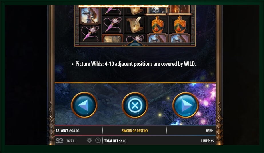 sword of the destiny slot machine detail image 9