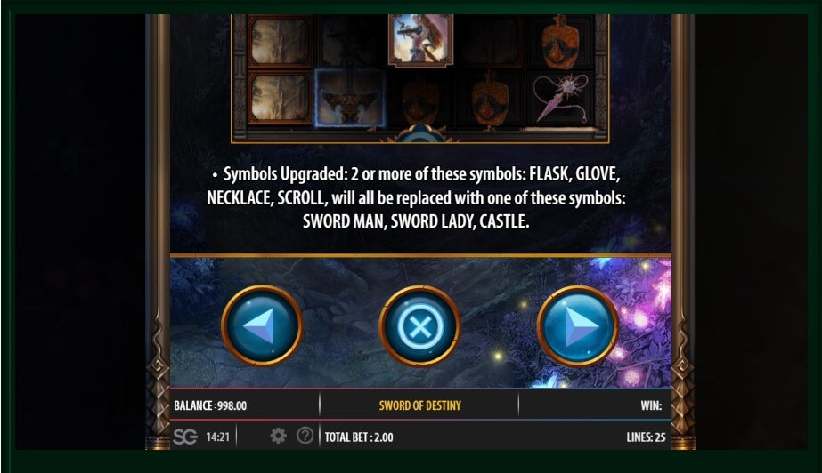 sword of the destiny slot machine detail image 10