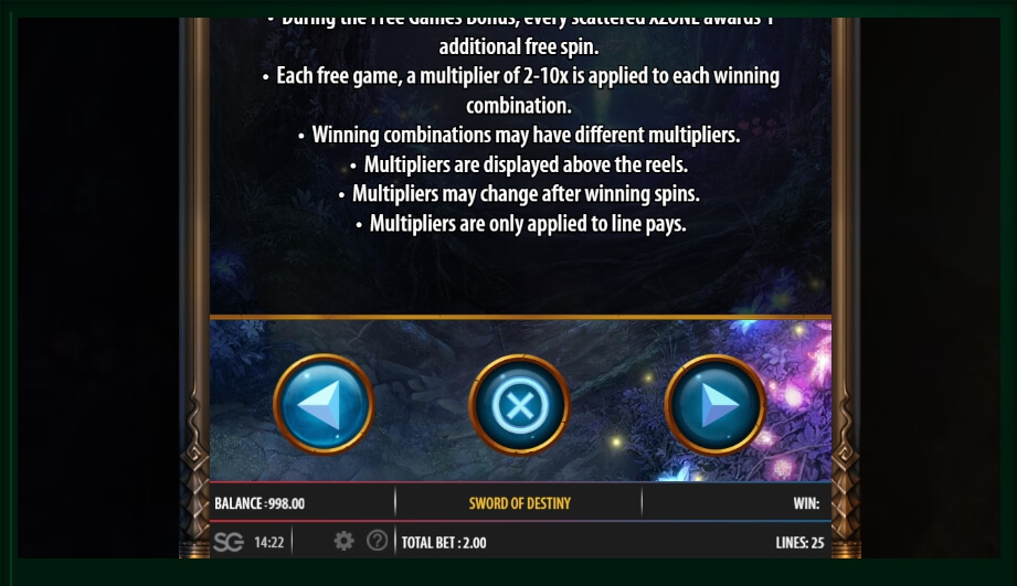 sword of the destiny slot machine detail image 0