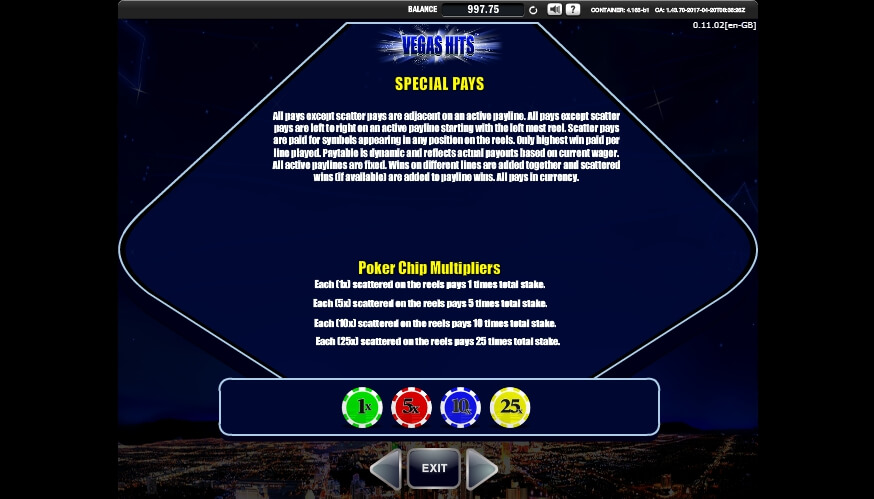 vegas hits slot slot machine detail image 2