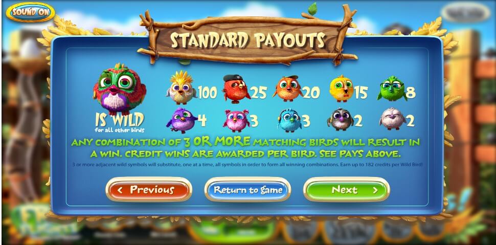 birds! slot slot machine detail image 0