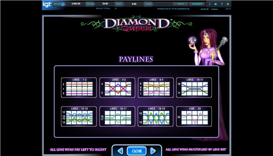 diamond queen slot slot machine detail image 3