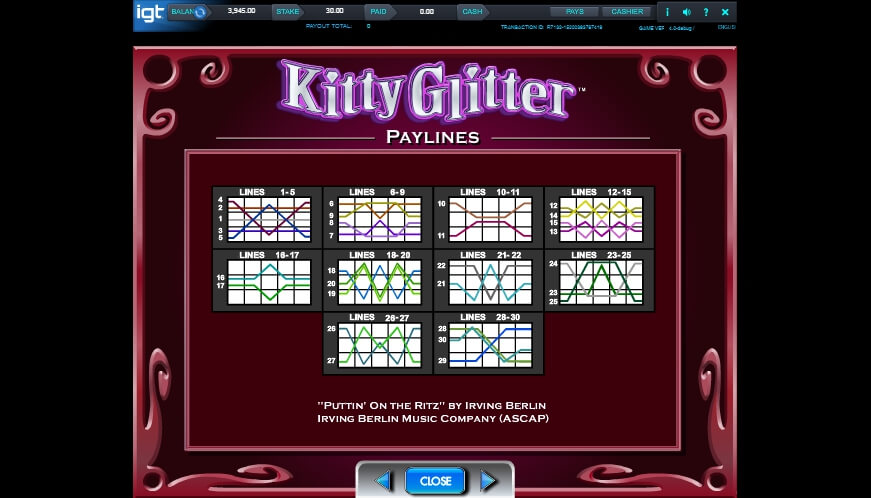 kitty glitter slot slot machine detail image 6