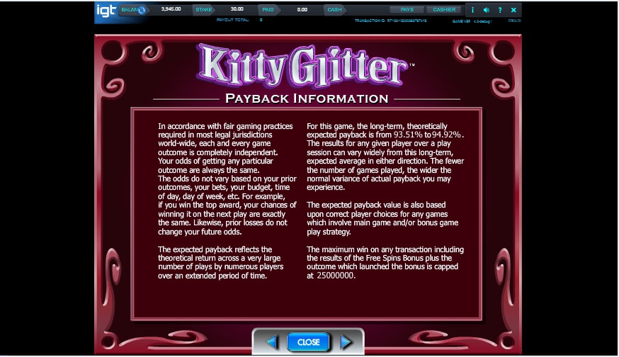 kitty glitter slot slot machine detail image 0