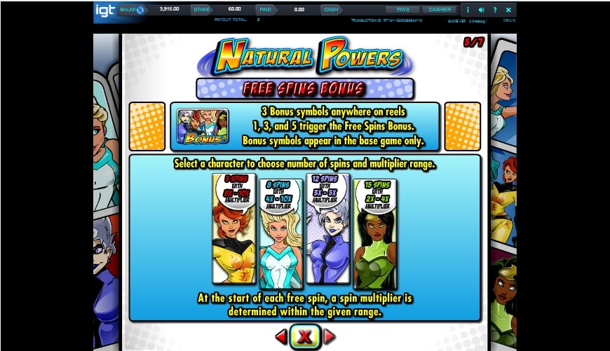 natural powers slot slot machine detail image 4