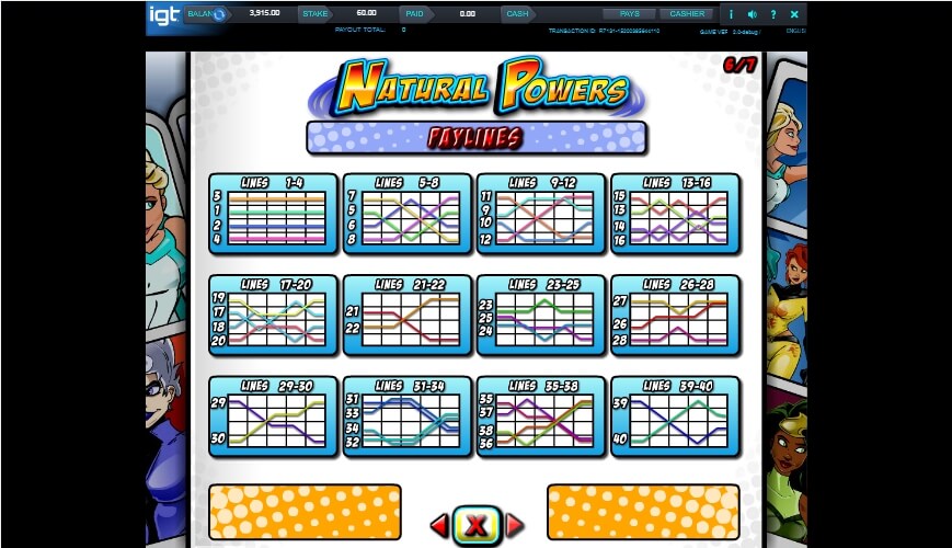 natural powers slot slot machine detail image 3