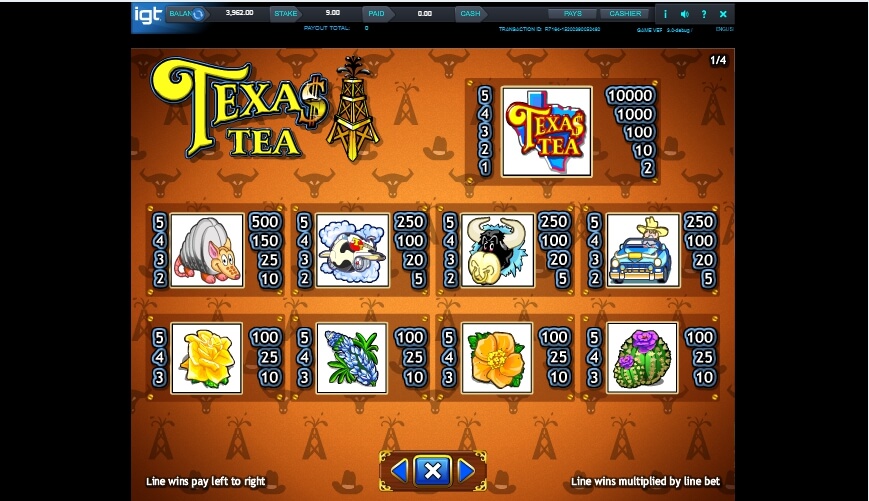 texas tea slot slot machine detail image 3