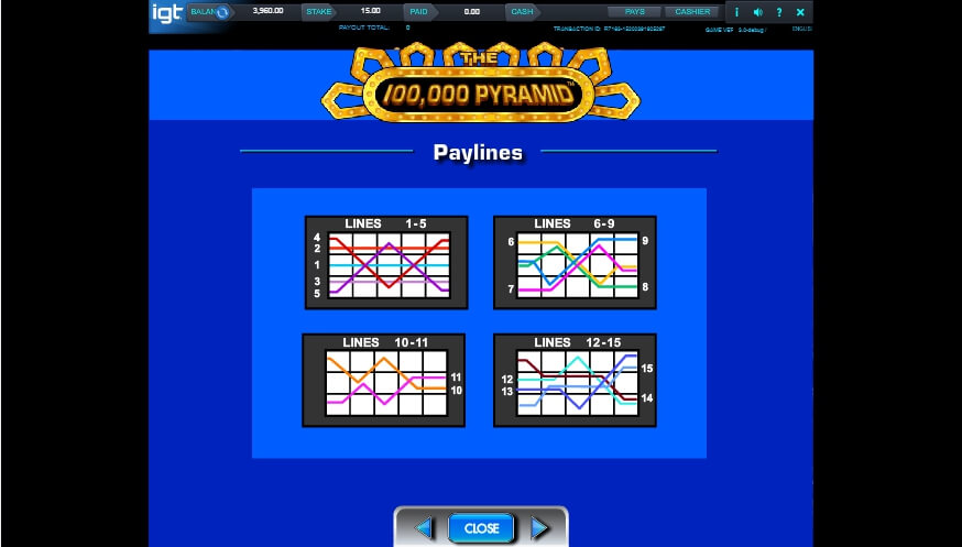 the 100,000 pyramid slot slot machine detail image 3