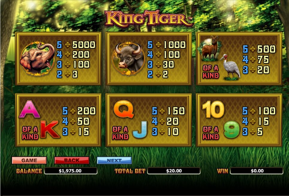king tiger slot slot machine detail image 4