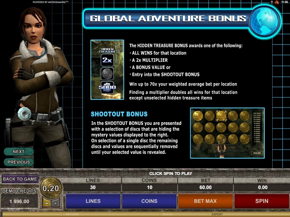 tomb raider secret of the sword slot slot machine detail image 4