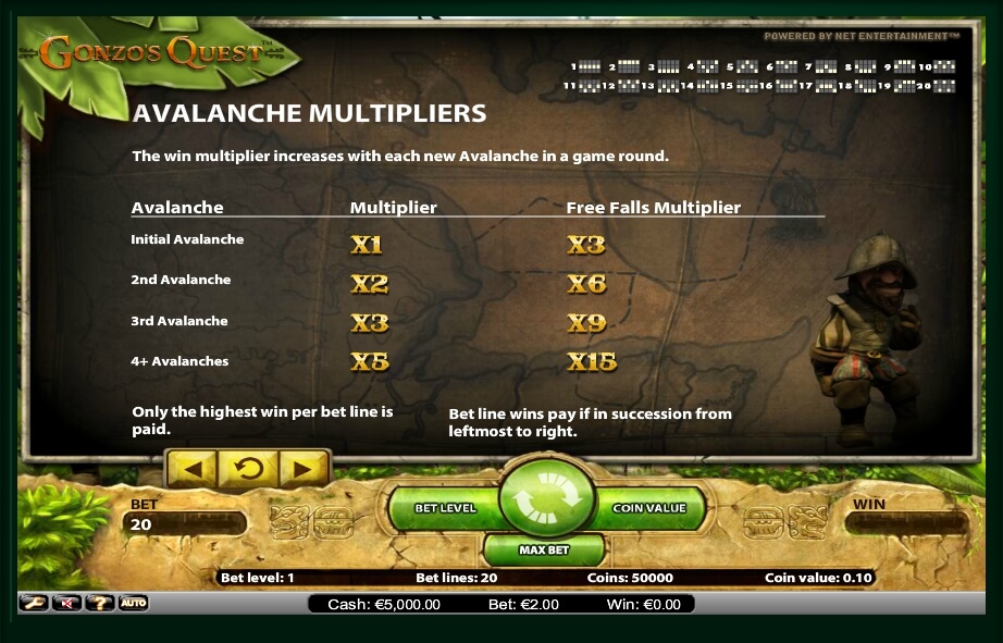 gonzos quest slot slot machine detail image 2