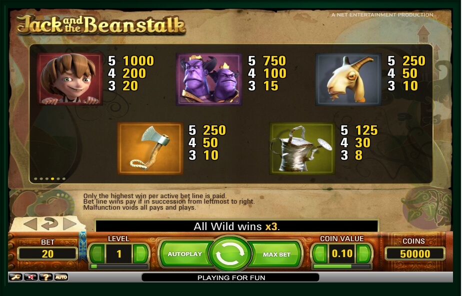 jack and the beanstalk slot slot machine detail image 3