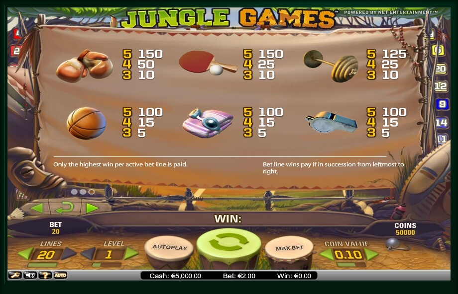 jungle games slot slot machine detail image 2