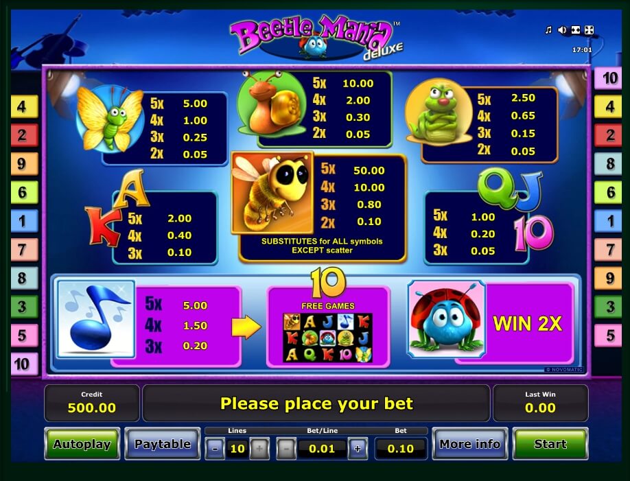 beetle mania deluxe slot slot machine detail image 0