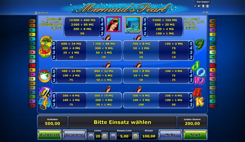 mermaids pearl slot slot machine detail image 0