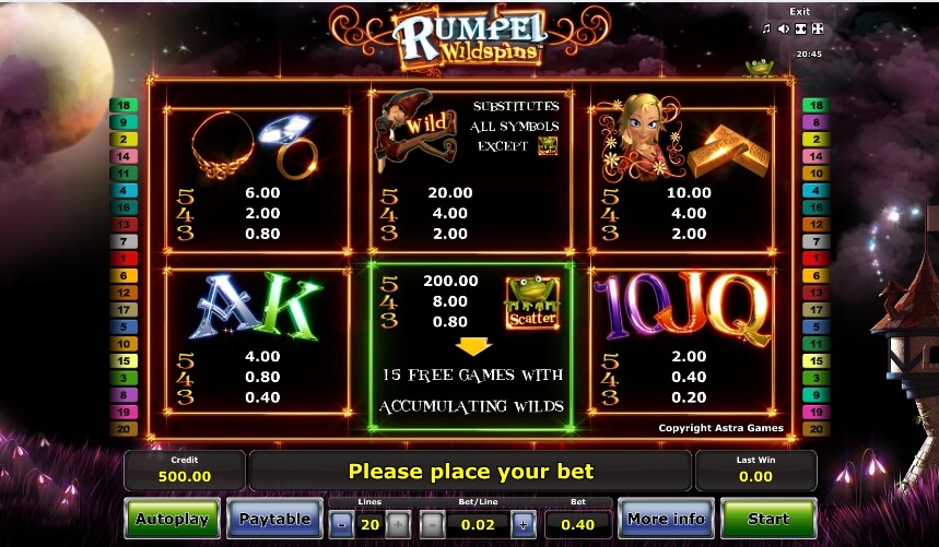 rumpel wildspins slot slot machine detail image 0