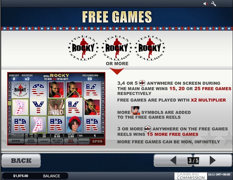 rocky slot slot machine detail image 1