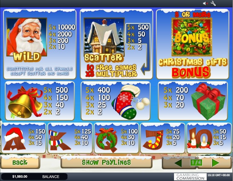 santa surprise slot slot machine detail image 1