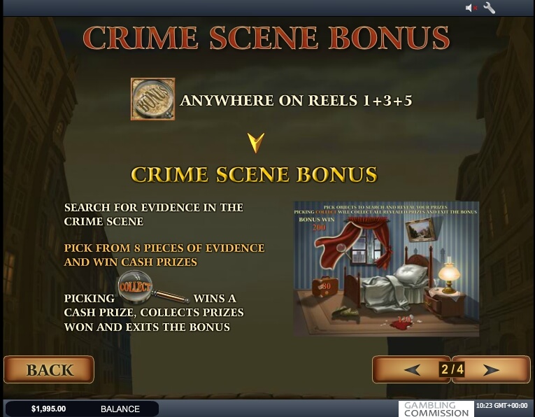 sherlock mystery slot machine detail image 3