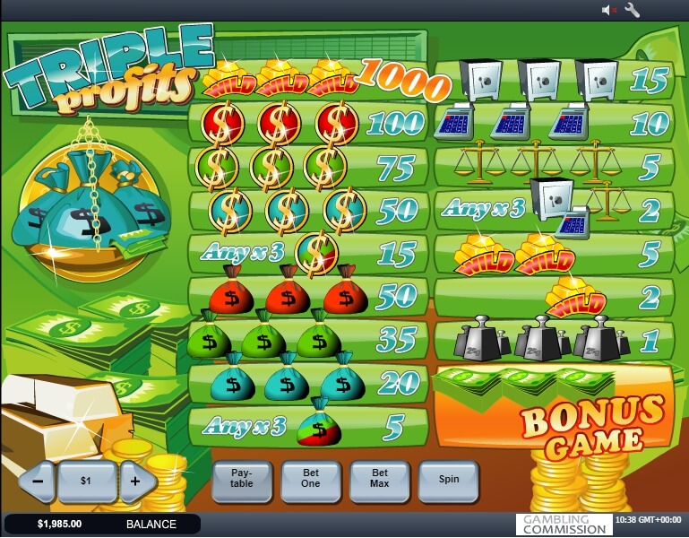 triple profits slot slot machine detail image 0