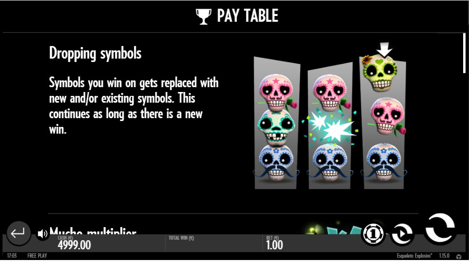 esqueleto explosivo slot slot machine detail image 0