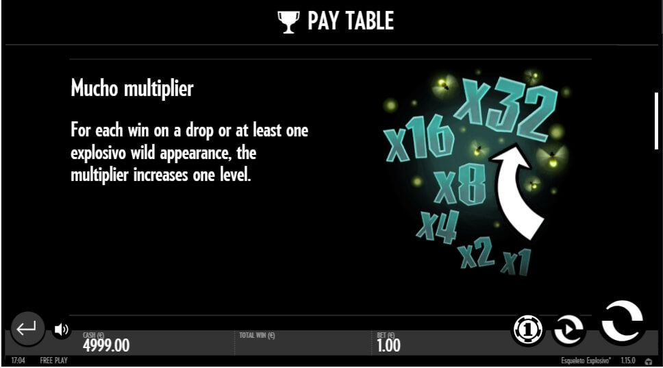 esqueleto explosivo slot slot machine detail image 5