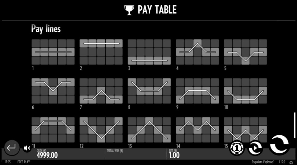 esqueleto explosivo slot slot machine detail image 3